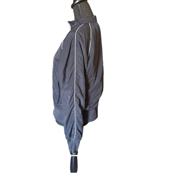 Reebok Black Windbreaker Athletic Jacket - Picture 5 of 8